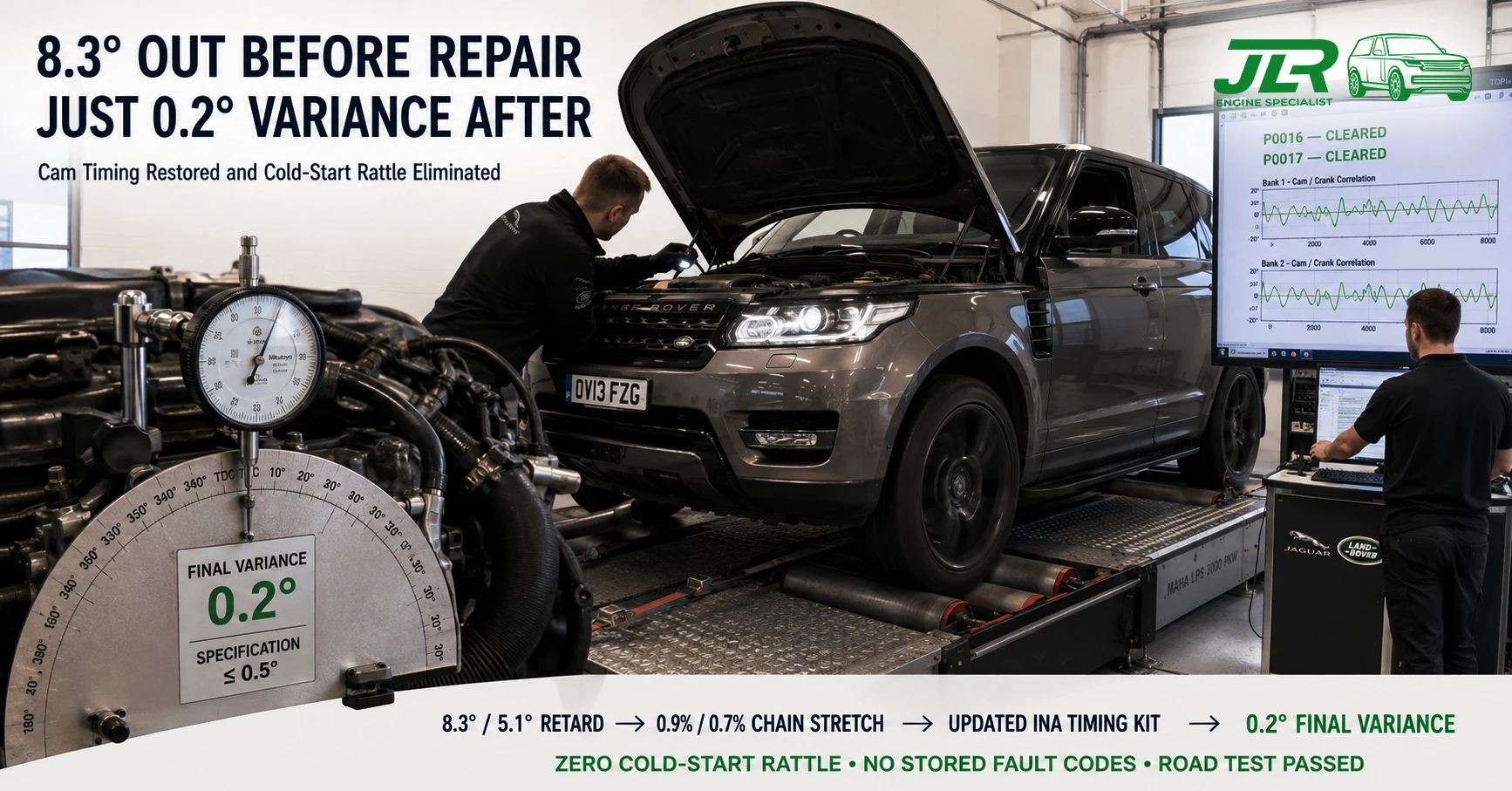New INA timing chain kit installed with timing pins