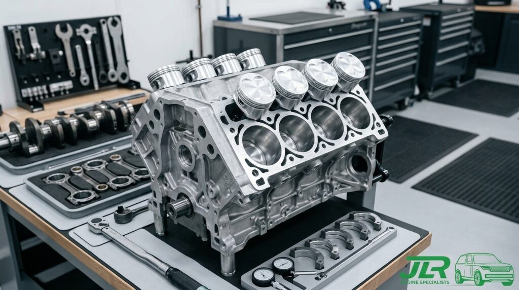 Disassembled_Land_Rover_V8_engine