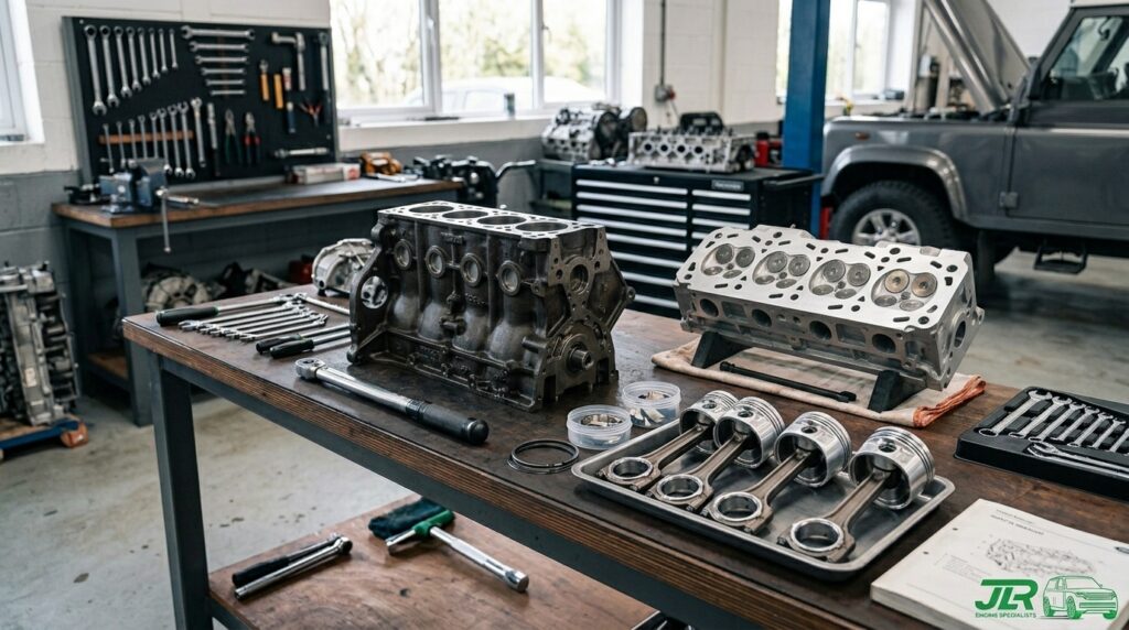 Disassembled_Land_Rover_engine