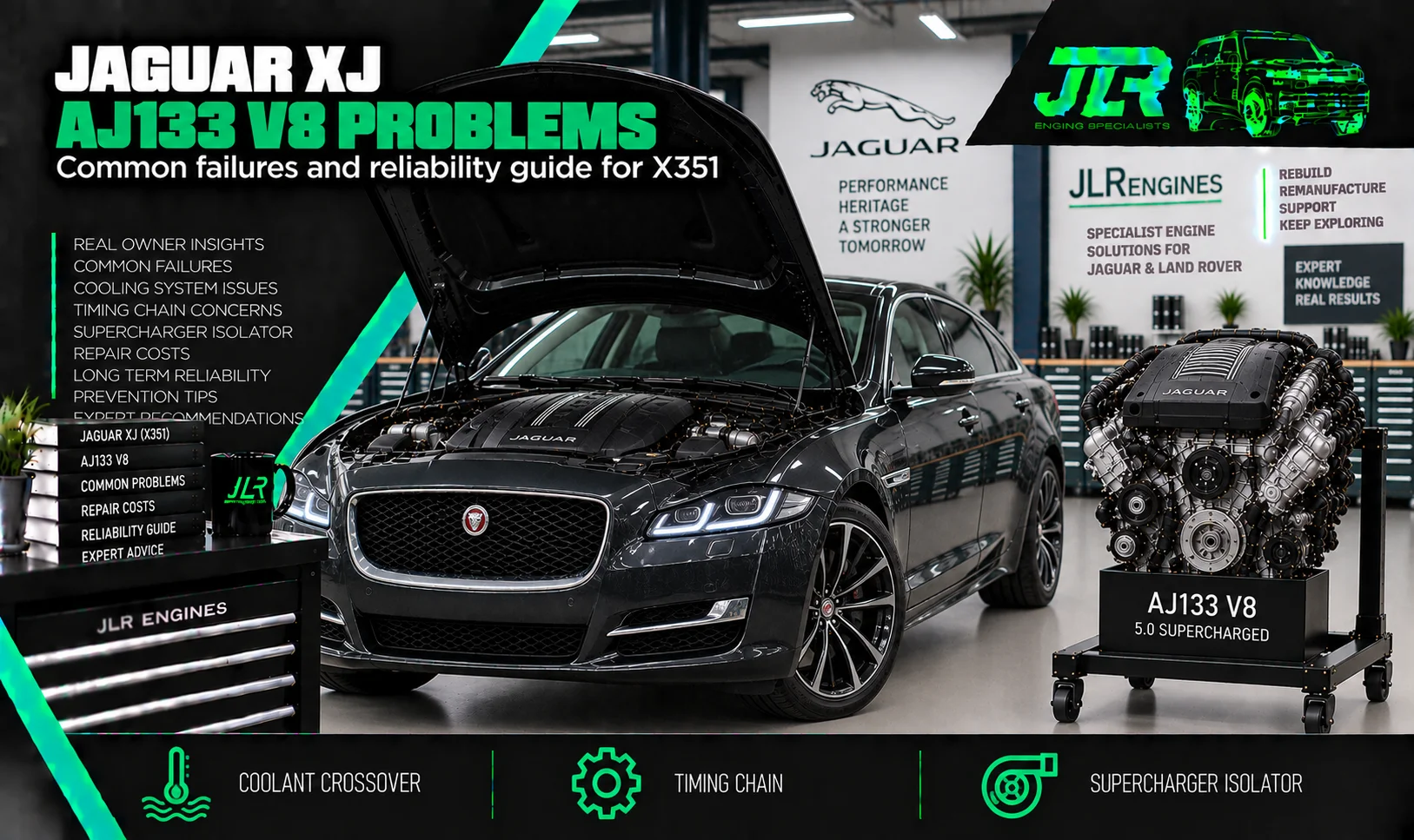 Common Server Engine Jaguar XJ AJ133 V8 Problems: Common Failures & Reliability Guide - JLR ...